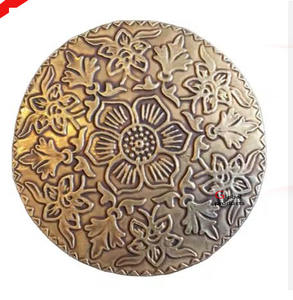 Sous-verre en acier inoxydable finition argentée aspect martelé pour la maison, l'hôtel, le restaurant et le bar - Product Image 3