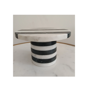 Meilleure vente, support à gâteau en marbre avec couvercle en acrylique, dôme de forme octogonale, cuisine, décoration de mariage, beau, haute vente - Product Image 6