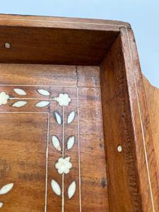 Wooden Traditional Design Bone Inlay Tray Elegant Handcrafted Serving Plate Decorative Home Centerpiece Multi Use Stylish - Product Image 5