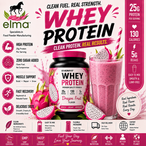 EVERFIT Isolat de protéines de lactosérum WPI en poudre, saveur pistache, 2 kg, 25 g de protéines, sans sucre ajouté, halal, OEM, marque privée, croissance musculaire - Product Image 1
