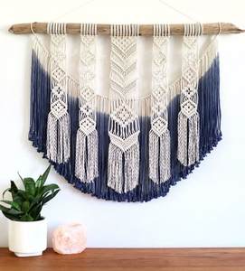 <b>Decorative</b> Macrame Wall Hanging Wholesale Featuring Classic Boho Patterns Ideal for Bedrooms Offices or Event Backdrops - Product Image 3