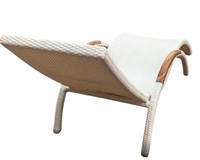 Juego de Muebles de Exterior Modernos Más Vendidos en 2025, Estructura de Aluminio, Mimbre, Ratán, Tumbona, Sofá Cama, No Plegable, 24 Meses de Garantía