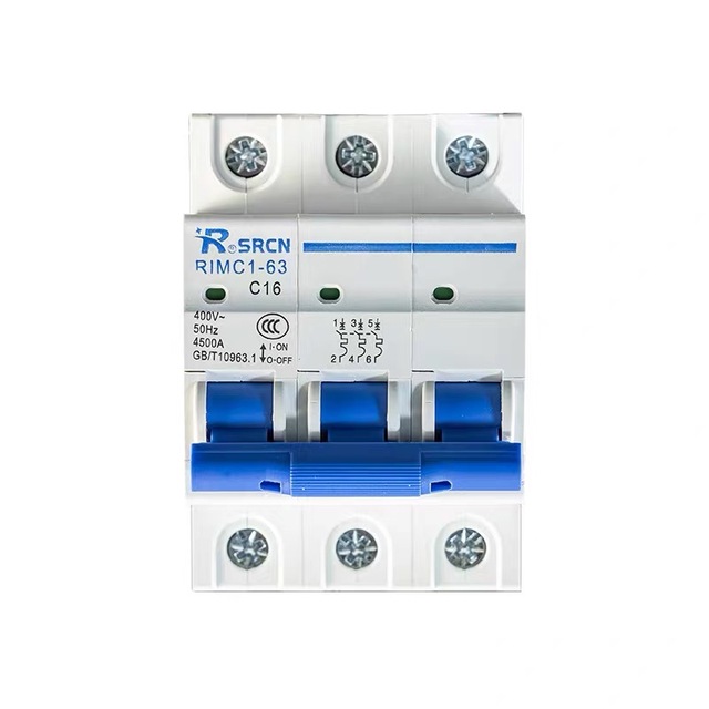 3P DIN Rail MCB 10-40A C Curve 400V 4.5kA Breaking Capacity Overload Short Circuit Breaking Switch for Distribution Box