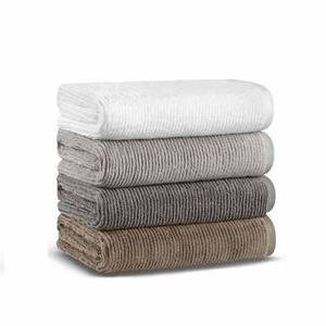 Toallas de baño de algodón de secado rápido ligeras más vendidas Toallas de baño al por mayor de fábrica de diseño personalizado con logotipo personalizado - Product Image 5