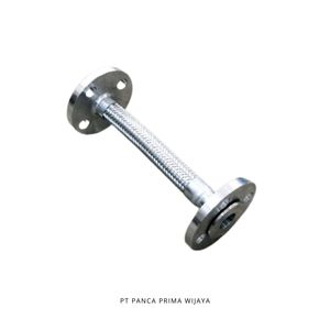 Tuyau métallique tressé flexible en acier inoxydable SUS304 1 pouce X 300mm JIS10K pivotant à bride fixe haute pression pour divers - Product Image 2