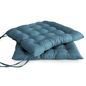 Coussins décoratifs en bambou texturé 40x40x5cm pour chaise, canapé, salle à manger - Ensemble de coussins de siège, coussins lombaires, coussins de siège - Product Image 1