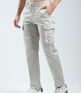 Pantalon Cargo pour hommes en plein air coupe droite incurvé rayé Style Streetwear multi-poches confortable à la mode pantalon pour hommes lavé - Product Image 2