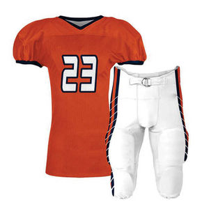 Ensemble d'uniformes de football américain personnalisés par sublimation pour hommes et jeunes, maillot en mesh respirant et pantalon rembourré, kit de sport d'entraînement pour équipe - Product Image 3