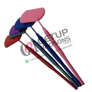 Miroir de poche pour extensions de cils, haute qualité, nouveau, différentes couleurs, revêtement en poudre, style miroir, acier inoxydable, finition argentée, logo personnalisé - Product Image 3