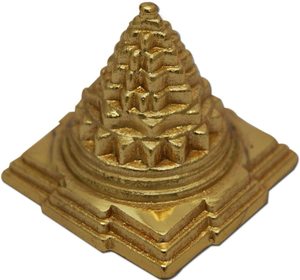 May mắn và tràn đầy sinh lực shri Sri meru <span class=keywords><strong>yantra</strong></span> bằng đồng nguyên chất và vàng được đánh bóng với in cắt chết cho sức mạnh tâm linh 2 inch - Product Image 6