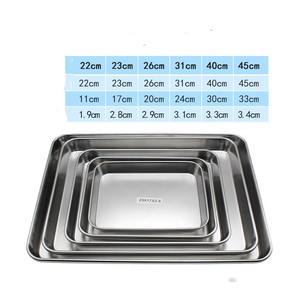 ถาดสี่เหลี่ยมสแตนเลสสำหรับเสิร์ฟอาหาร ทนทาน ใช้ซ้ำได้ ใช้งานด้วยมือ เหมาะสำหรับโรงพยาบาล ใช้ในงานผ่าตัด อเนกประสงค์ ทนความร้อนสูง ได้รับมาตรฐาน CE - Product Image 5