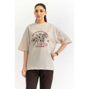 Blusa de Punto Informal para Mujer, Estampado Floral, Corte Holgado, 100% Algodón Suave, Cuello Redondo, Transpirable, Ropa de Moda para Uso Diario, Prenda Cómoda - Product Image 3