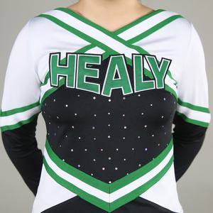 Uniformes de cheerleading personnalisés pour femmes avec logo personnalisé gratuit, 100% polyester, ajustement confortable, tailles et couleurs personnalisées - Product Image 5