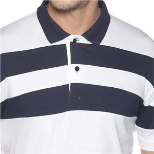 Polos para hombre Algodón de alta calidad Logotipo personalizable Nueva moda Manga corta Casual Streetwear Sólido Tallas grandes Bajo MOQ - Product Image 4