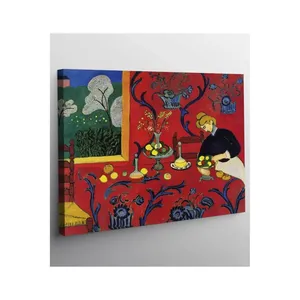 Fida Matisse Le dessert : Harmonie en rouge, impression sur toile - Product Image 6