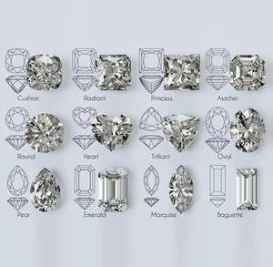 Wholesale HPHT Bulk Lab Grown IGI Radiant Round Cut White 1ct D E F VS2 Purity Loose Rectangle Precious Real Diamond For <b>Jewelry</b> - Product Image 3