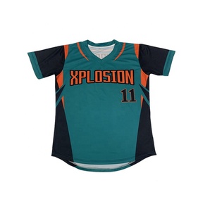 Nueva venta al por mayor de camisetas de béisbol personalizadas Hombres Número logo Camisetas de béisbol para jóvenes Uniformes de Softbol - Product Image 5