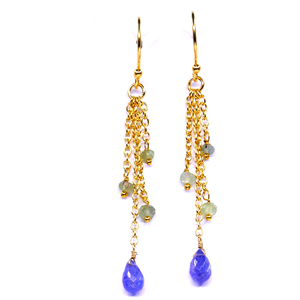 ชุดต่างหูมีขอบประดับอัญมณีหลากสีชุบทองเงินสเตอริง925ชุดสำหรับงานแต่งงานต่างหูสุดคลาสสิก - Product Image 1