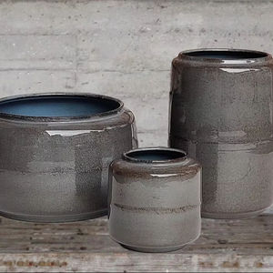 Maceta de flores de cerámica con acabado esmaltado, nuevo diseño, decoración de jardín para el hogar, producto artesanal de estilo Simple personalizable - Product Image 1