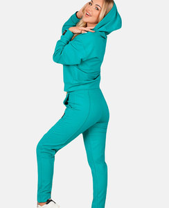 เซ็ตกางเกงสองชิ้นสำหรับผู้หญิงชุดวอร์มและชุดเสื้อฮู้ดแบบเรียงซ้อนกันใหม่2022ออกแบบได้ตามต้องการ - Product Image 1