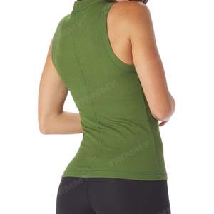 Top corto de algodón personalizado para mujer, ropa de gimnasio activa, chaleco de Yoga para entrenamiento, camisetas sin mangas, Jersey corto con estampado informal, entrenamientos de verano e invierno - Product Image 4