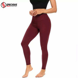Leggings de Yoga para Mujer, Estilo Moderno, Hechos en Pakistán, Color Sólido, Transpirables, Cintura Alta, Pierna Ancha, Elásticos en 4 Direcciones, Venta al Por Mayor - Product Image 3
