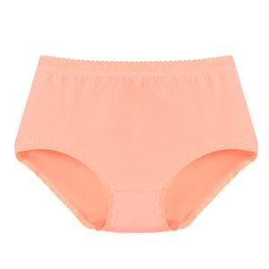 การออกแบบโลโก้ที่กําหนดเอง oem ชุดชั้นในลูกไม้ทางปัญญาสําหรับผู้หญิงขนาดใหญ่ทําจากผ้าฝ้ายบริสุทธิ์ hip ครอบคลุมเรียบง่าย - Product Image 4