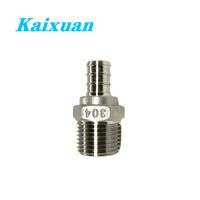1/2 "Pex * 1/2" Npt femelle raccord de Tube en acier inoxydable Barb sertissage Tube adaptateur de couplage direct
