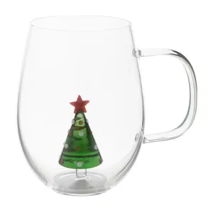 Vaso de Vidrio Personalizado de Navidad Sjonsta, Taza de Navidad Personalizable para Merchandising - Product Image 3