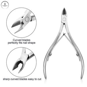 Cortaúñas de doble resorte de acero inoxidable Premium, pinza para cutículas para arte de uñas, herramientas de instrumentos de belleza para dedos, novedad - Product Image 2
