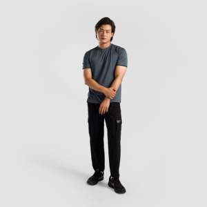 เสื้อยืด Turbo สีเทา ทรงปกติ ผลิตจากโพลีเอสเตอร์ 100% น้ำหนัก 250 กรัม พิมพ์ลายซิลค์สกรีนแบบอัดแน่น ผ้า CVK ย้อมสีพื้น น้ำหนักเบา - Product Image 4