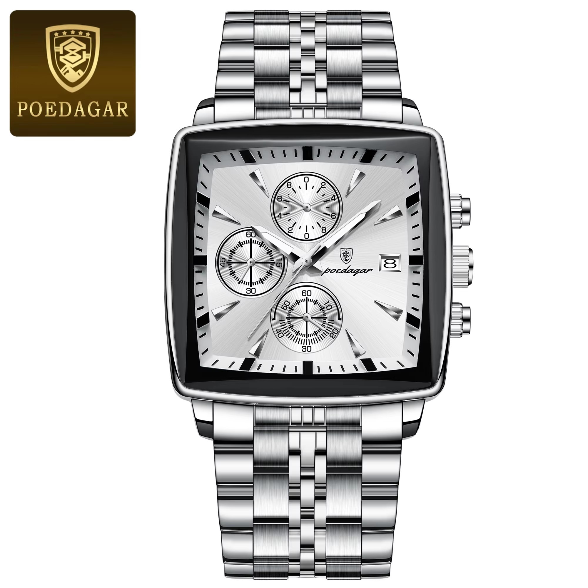 Silver strap+silver dial