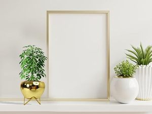 กระถางต้นไม้เหล็กสีทองสำหรับใส่ในบ้านและสำนักงาน - Product Image 3