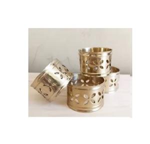 Vente en gros de porte-serviettes en feuille d'or de luxe écologique et élégant, plaqué métal, préservant la couleur, pour cadeaux - Product Image 4