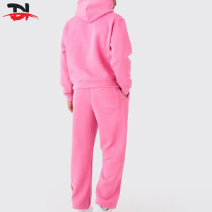2025 Latest XXL Size Printed Solid Design Fitted Pullover Hooded <b>Jogger</b> Tracksuit Breathable 100% Cotton <b>Fleece</b> Fabric Winter - Product Image 5