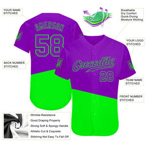 Maillot de baseball athlétique respirant grande taille pour homme, séchage rapide, anti-humidité, anti-bactérien, 100 % polyester pour adultes - Product Image 4