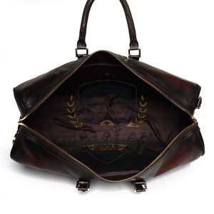 Bolsa de Viaje de Cuero Personalizada, Amplio Interior, Cierre de Cremallera, Correa Ajustable, Bolsa de Cuero para Fin de Semana o Gimnasio - Product Image 6