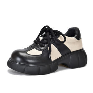 Mocassins en cuir confortables pour femmes, chaussures plates décontractées à enfiler, chaussures de bureau quotidiennes pour femmes - Product Image 4