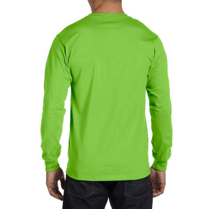 เสื้อยืดแขนยาวผู้ชาย ดีไซน์ยอดนิยมปี 2025 ผ้าฝ้าย 100% ทรงโอเวอร์ไซส์ แบบเรียบ สีพื้น ลายเรียบง่าย เสื้อยืดแขนยาวโอเวอร์ไซส์ - Product Image 5