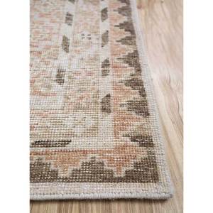 พรมขนสัตว์ถักมือ Erbe สีเบจและสีน้ำตาล ลายเหรียญตรา ขนาดใหญ่ สำหรับห้องนั่งเล่น ใช้ในบ้าน-GS-08(Cs-02) - Product Image 4