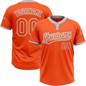 Jersey de béisbol de poliéster con logotipo personalizado para adultos y niños, camisas a rayas con botones con estilo liso, conjunto de ropa deportiva - Product Image 1