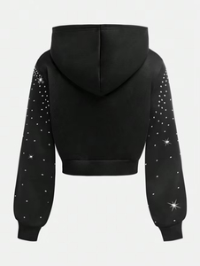 Sudaderas y sudaderas de invierno de talla grande para mujer, sudaderas con capucha y forro de rizo de algodón para la temporada de otoño, sudaderas con capucha y sudaderas para mujer - Product Image 6