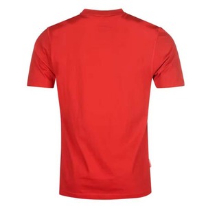 T-shirt à manches courtes en coton avec logo personnalisé, brodé, imprimé, respirant, de couleur unie, coupe ample 100% coton pour hommes - Product Image 4