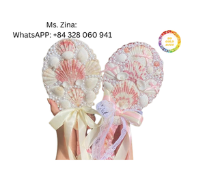 MIROIR EN COQUILLE DE MER Fait à la main au Vietnam Magnifiquement poli avec des coquillages de mer naturels Miroir décoratif par MIX SEA SHELLS - Product Image 3