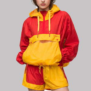Hiking Mountain Waterproof Suit Women Rain <b>Camping</b> Wind Breaker Shorts Set Ladies - Product Image 5