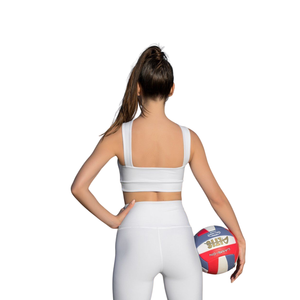Soutien-gorge de sport à maintien élevé personnalisé pour la course à pied, haut de sport sans couture côtelé en nylon et élasthanne pour femme, vente en gros, OEM, ODM - Product Image 1
