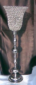 Fait à la main Unique INS Bougie Pilier Titulaire Argent Harricane Cristal Tissage De Noël Vintage Métal Maison Hôtel Décoration De Mariage - Product Image 4