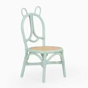 Hermosa Silla de ratán con forma de oso para niños, perfecta para decoración de habitación de bebé y muebles para niños, hecha a mano en Vietnam - Product Image 1