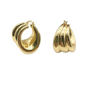 Pendientes largos de moda de latón macizo chapado en oro antiguo Y 2024 Pendientes de alta calidad brillantes de nuevos diseños al por mayor - Product Image 1