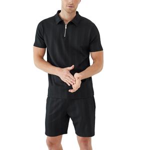 Best Style Men's Casual Summer Sports <b>Suit</b> Breathable Custom OEM Polo <b>T</b> <b>Shirt</b> and Shorts 2-Piece Set Fashion Color Matching - Product Image 4